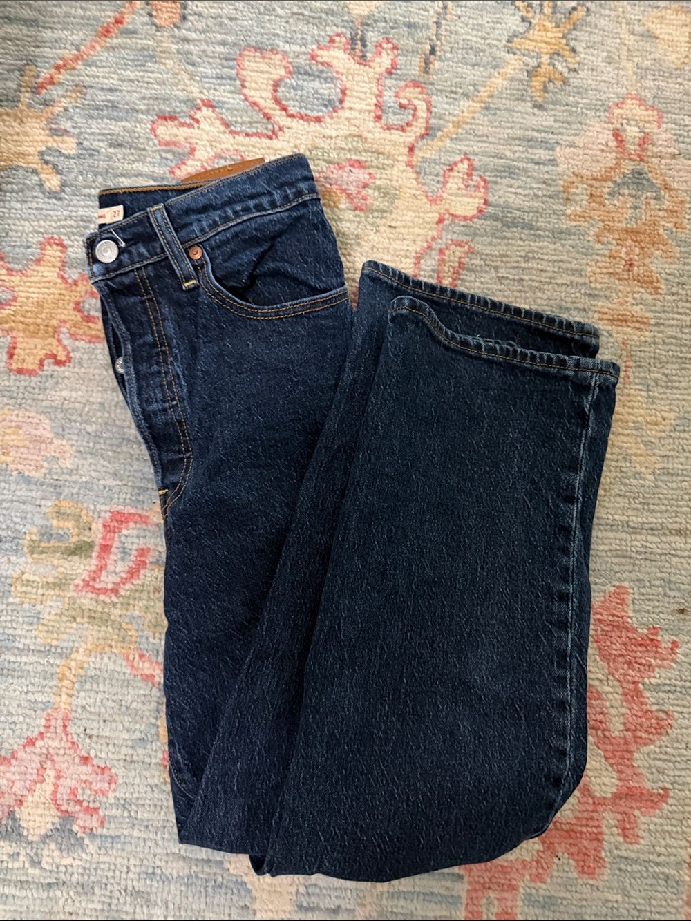 Ribcage Dark Blue women’s Straight-Leg Jeans